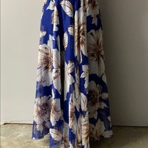 SIZE 3 ELASTIC WAIST FLORAL SKIRT